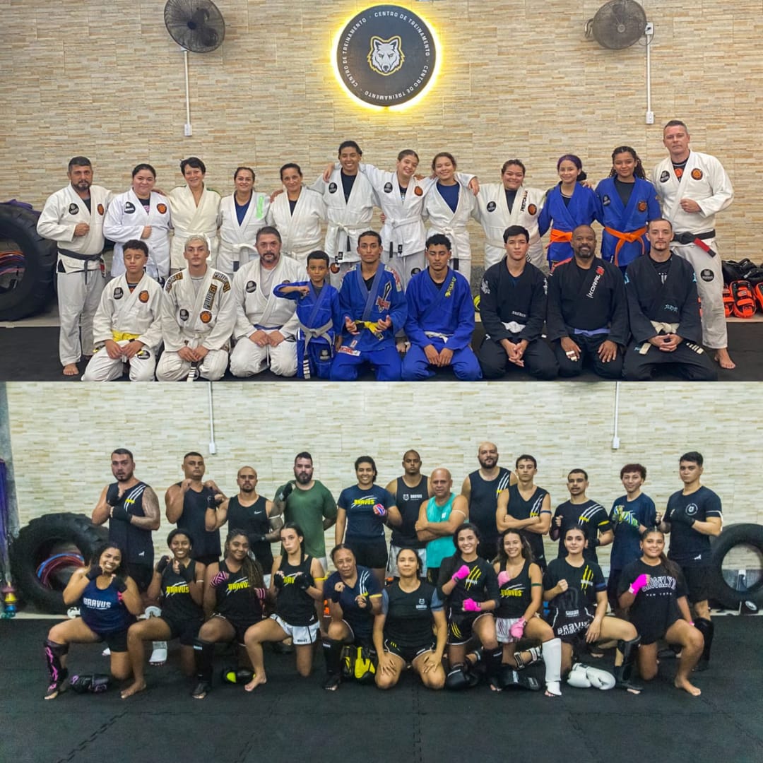 Equipe Bravus em treino: Jiu-Jitsu e Muay Thai